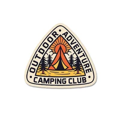Outdoor Adventure Sticker waterproof vinyl decal for laptop, bike, car & bottle
