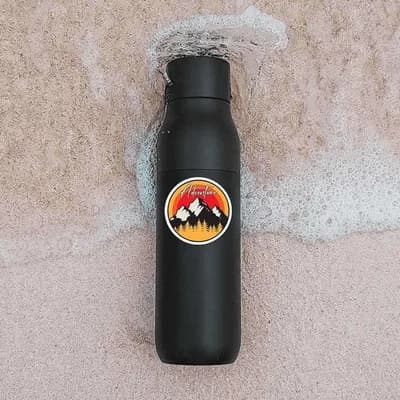 Adventure - Mountains Sticker waterproof vinyl decal for laptop, bike, car & bottle