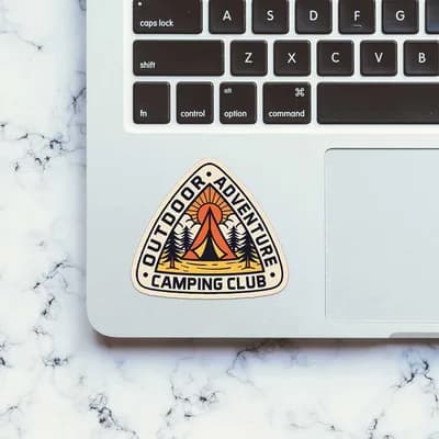 Outdoor Adventure Sticker waterproof vinyl decal for laptop, bike, car & bottle