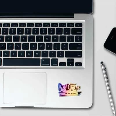 Road Trip Holographic Stickers waterproof vinyl decal for laptop, bike, car & bottle