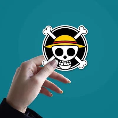 One piece logo Sticker waterproof vinyl decal for laptop, bike, car & bottle
