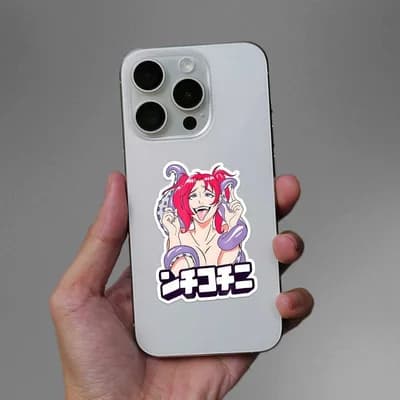 Anime Girl Sticker waterproof vinyl decal for laptop, bike, car & bottle
