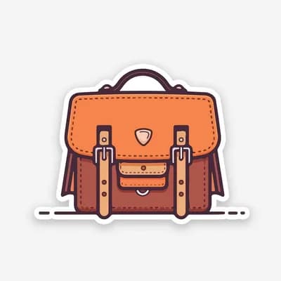 Travel Bag sticker waterproof vinyl decal for laptop, bike, car & bottle