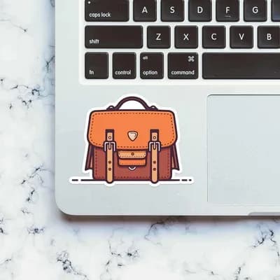 Travel Bag sticker waterproof vinyl decal for laptop, bike, car & bottle