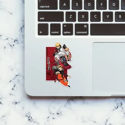 Naruto Family Sticker waterproof vinyl decal for laptop, bike, car & bottle