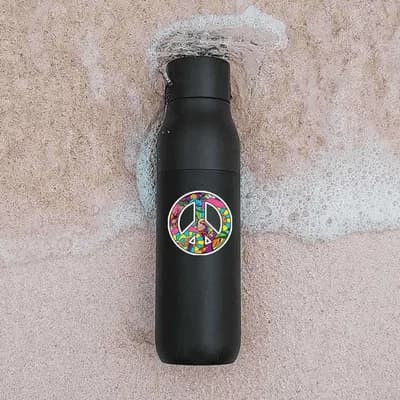 Peace Graffiti sticker waterproof vinyl decal for laptop, bike, car & bottle