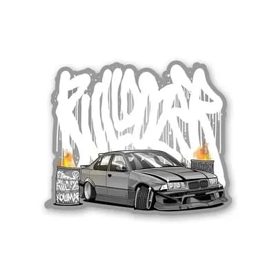 Graffiti Car Sticker waterproof vinyl decal for laptop, bike, car & bottle