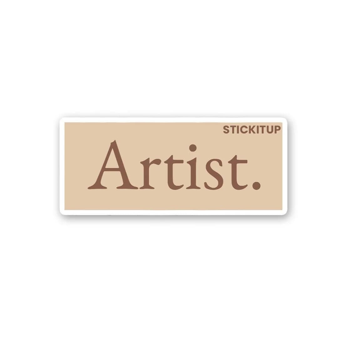 Artist Sticker waterproof vinyl decal for laptop, bike, car & bottle