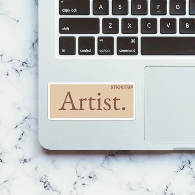 Artist Sticker waterproof vinyl decal for laptop, bike, car & bottle