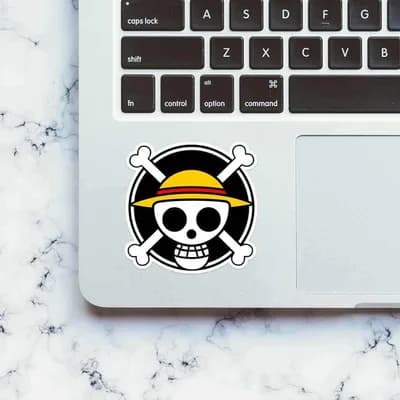 One piece logo Sticker waterproof vinyl decal for laptop, bike, car & bottle