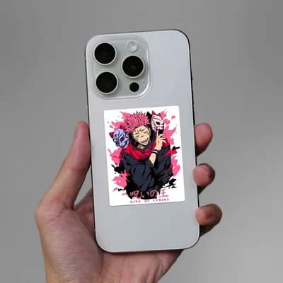 Sukuna Artwork Sticker waterproof vinyl decal for laptop, bike, car & bottle
