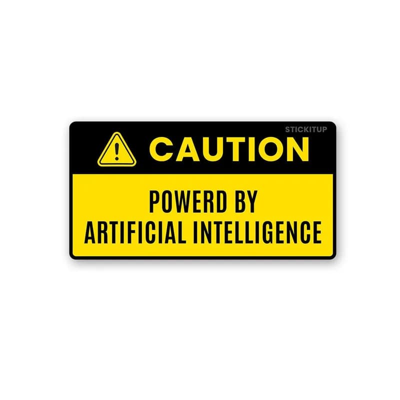 Powered By Artificial Sticker