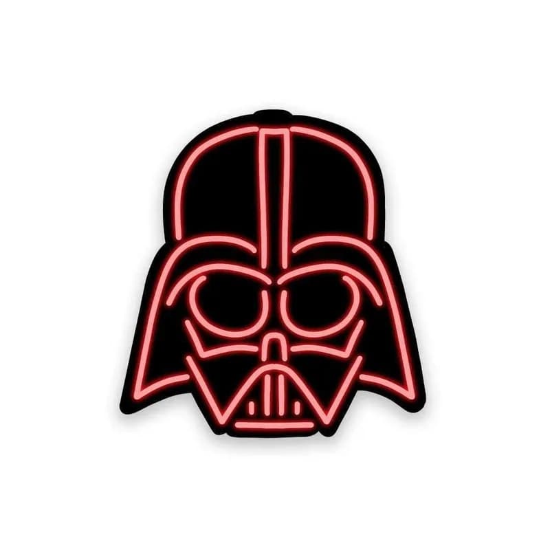 Neon Darth Vader Sticker