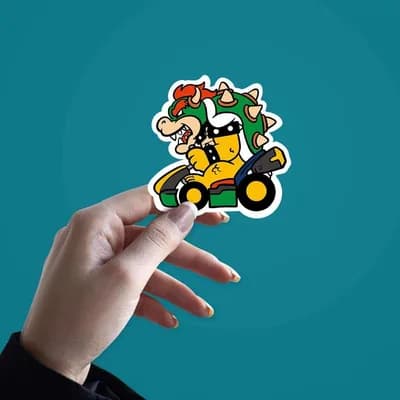 Monster Cart Sticker waterproof vinyl decal for laptop, bike, car & bottle
