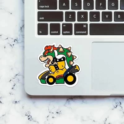 Monster Cart Sticker waterproof vinyl decal for laptop, bike, car & bottle