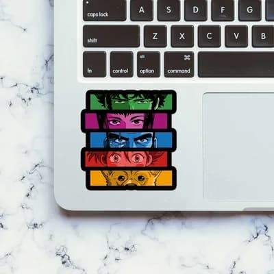 Cowboy Artwork Sticker waterproof vinyl decal for laptop, bike, car & bottle