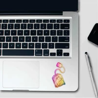 Heart Holographic Stickers waterproof vinyl decal for laptop, bike, car & bottle