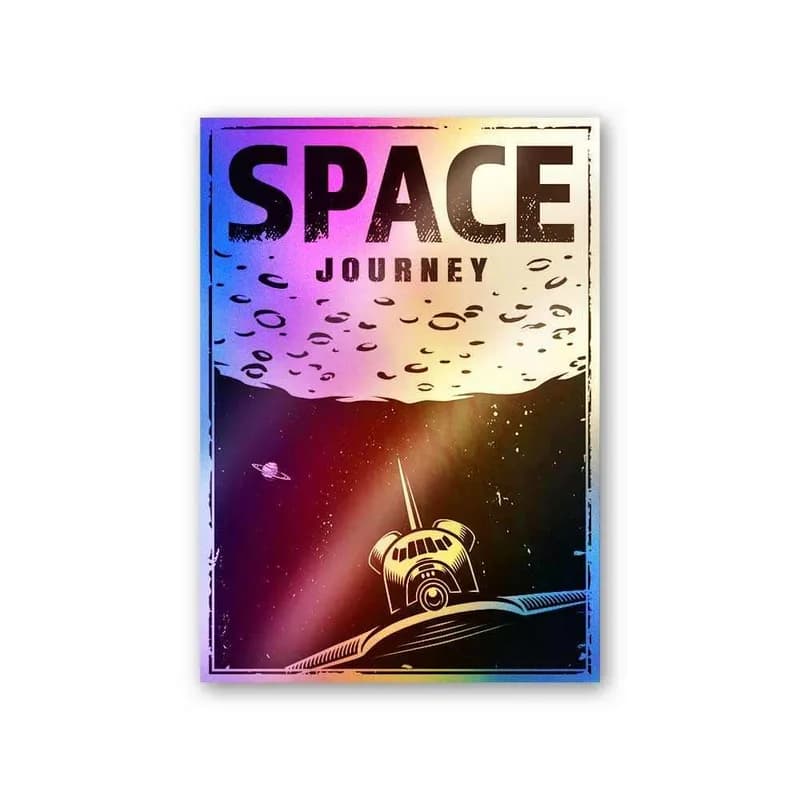 Space Journey Holographic Stickers