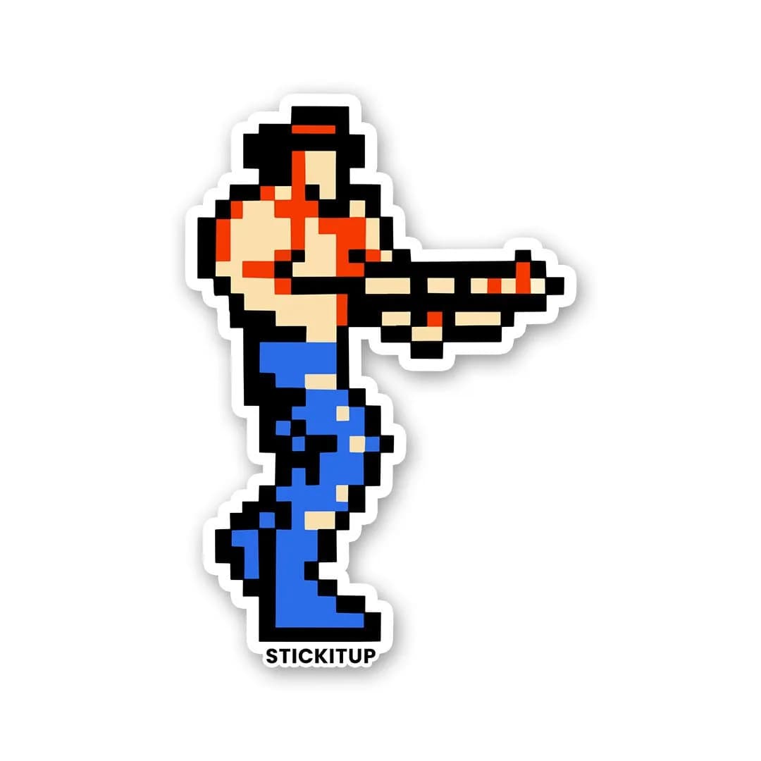 RETRO COMMANDO Sticker waterproof vinyl decal for laptop, bike, car & bottle