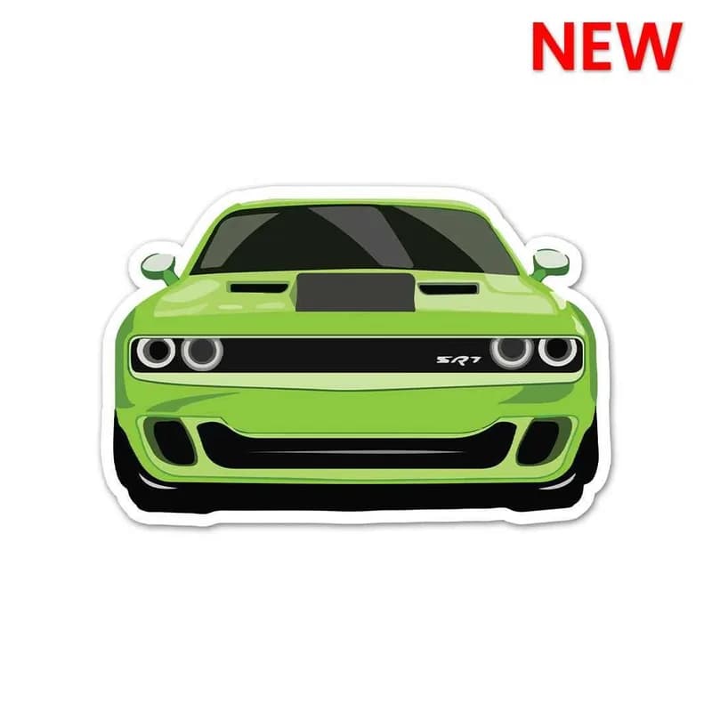 Green Vintage Muscle Sticker