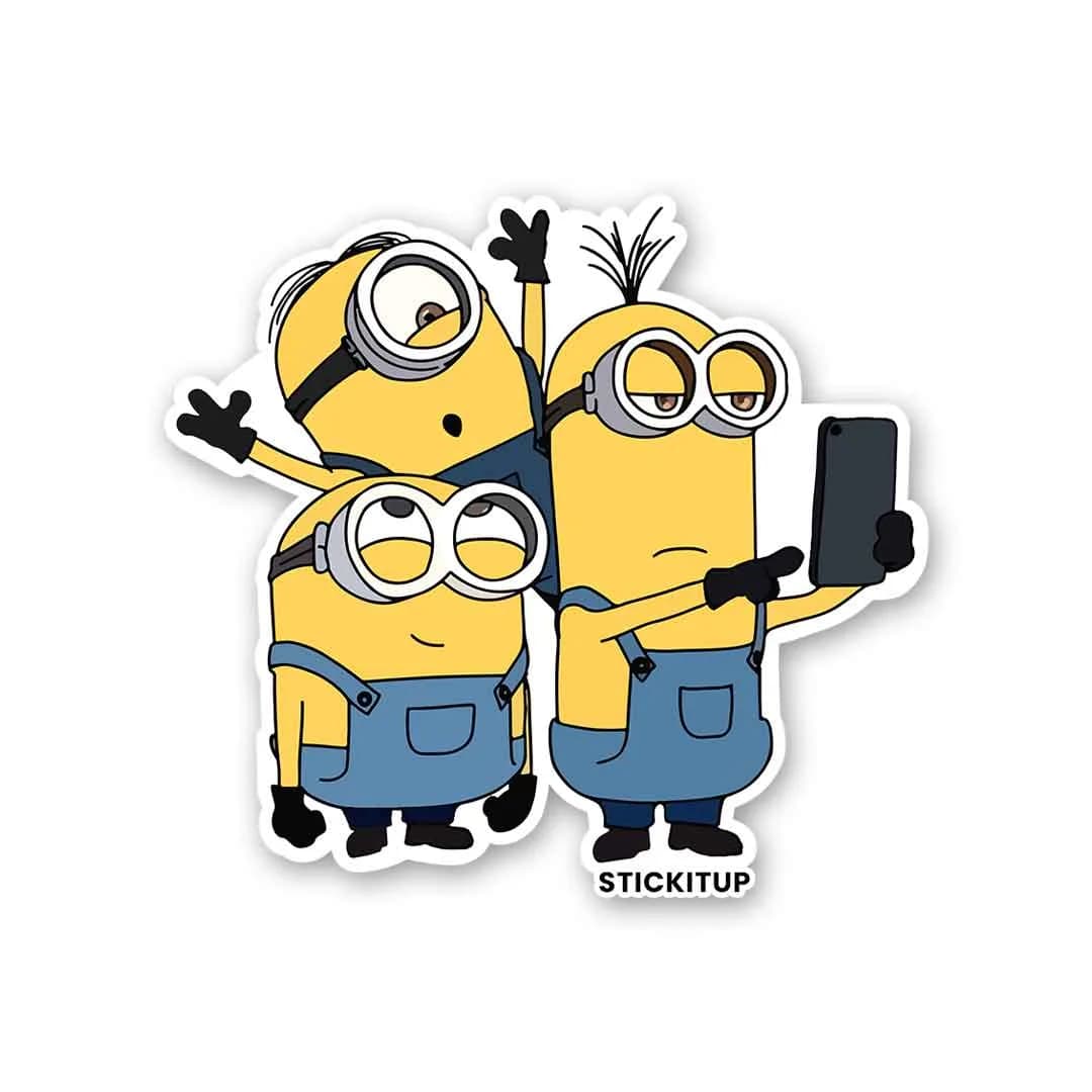 Minions Sticker waterproof vinyl decal for laptop, bike, car & bottle