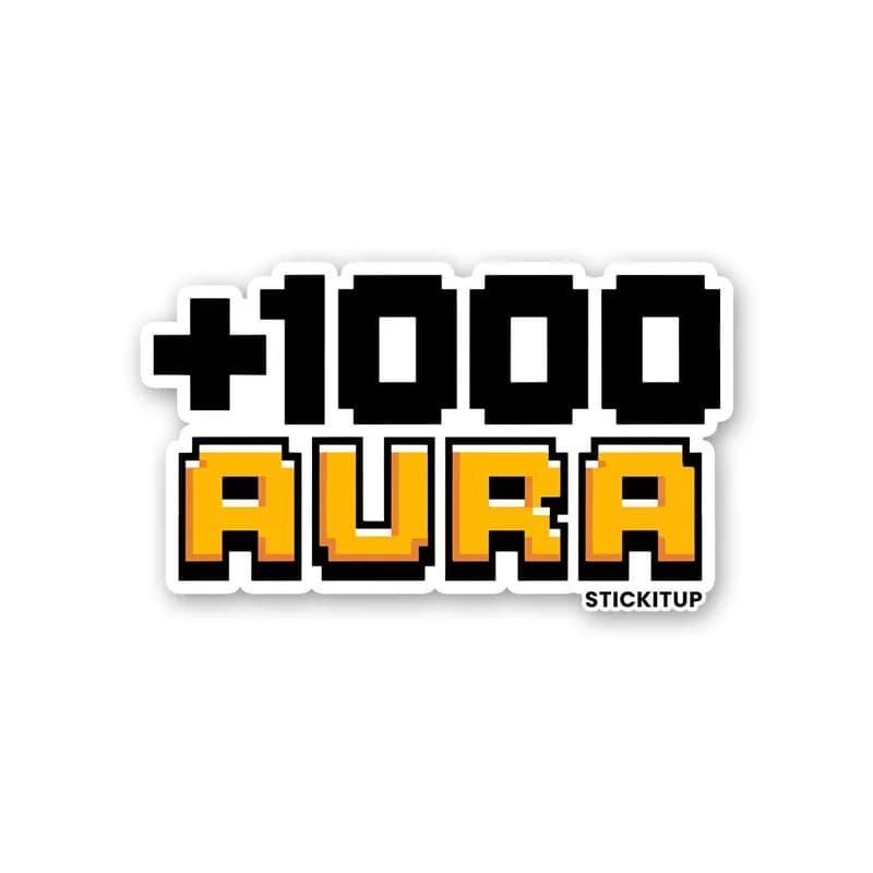 1000 AURA Sticker