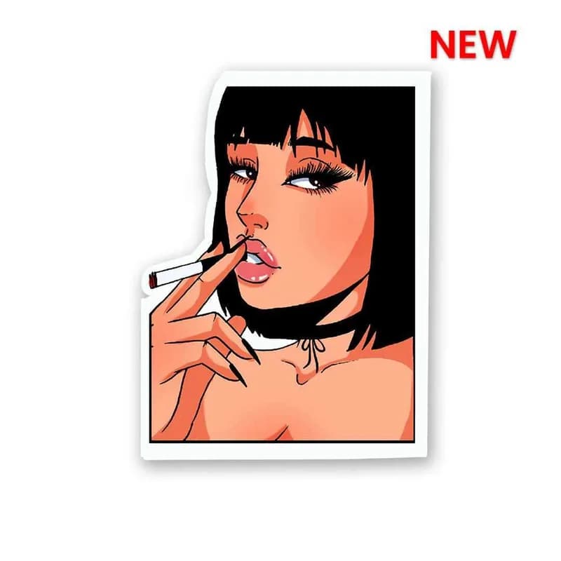 Smoke Girl Sticker