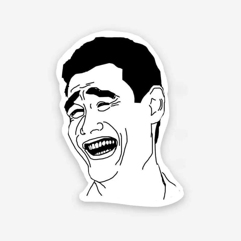 Yao Ming Meme Face sticker