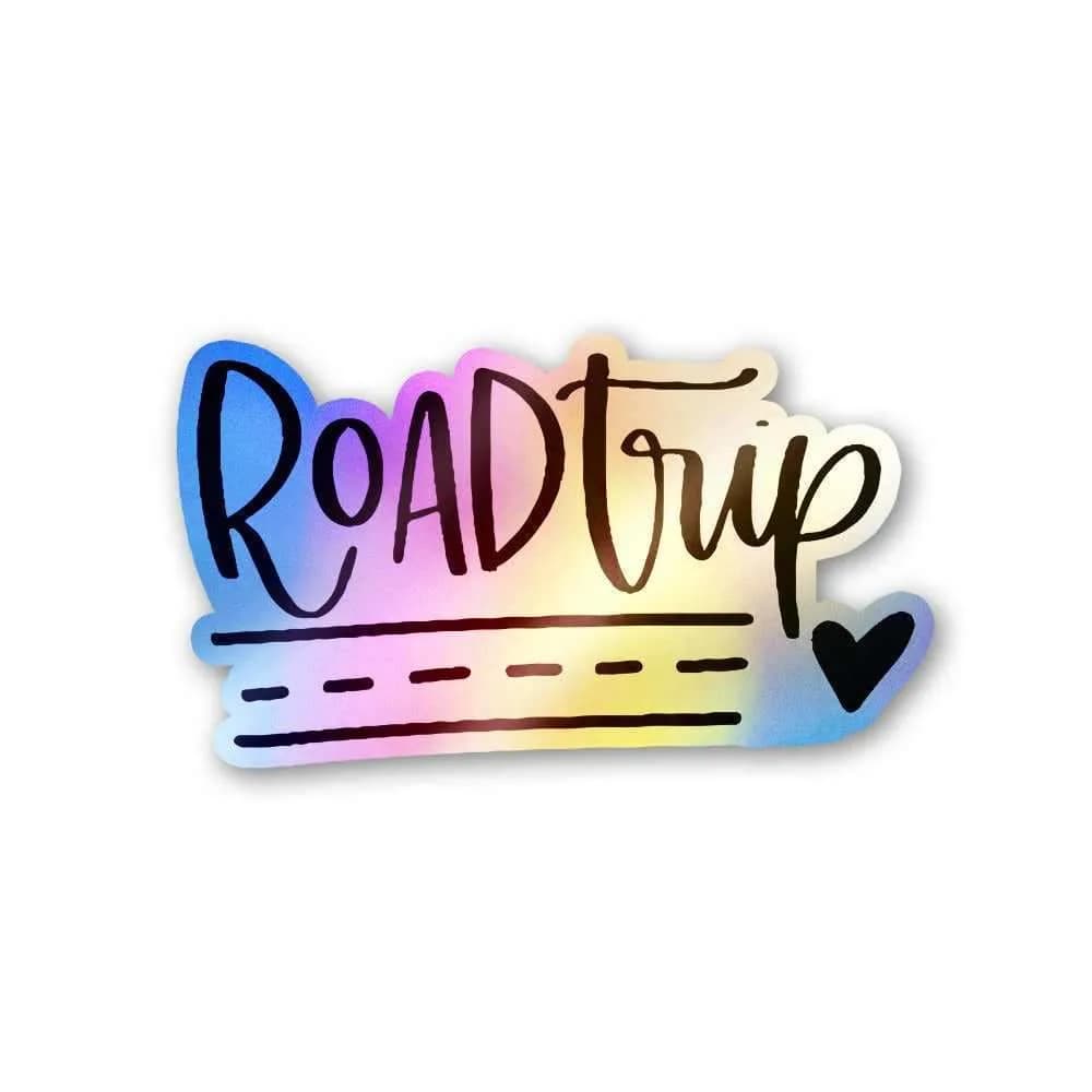Road Trip Holographic Stickers waterproof vinyl decal for laptop, bike, car & bottle