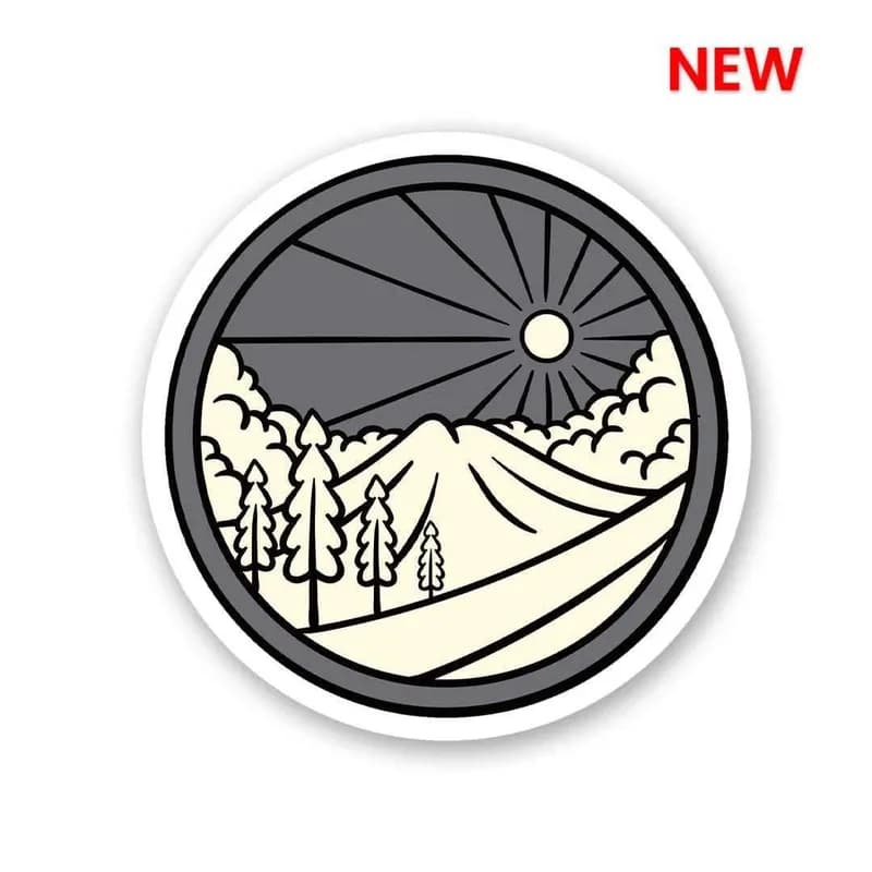 Night Mountain Sticker