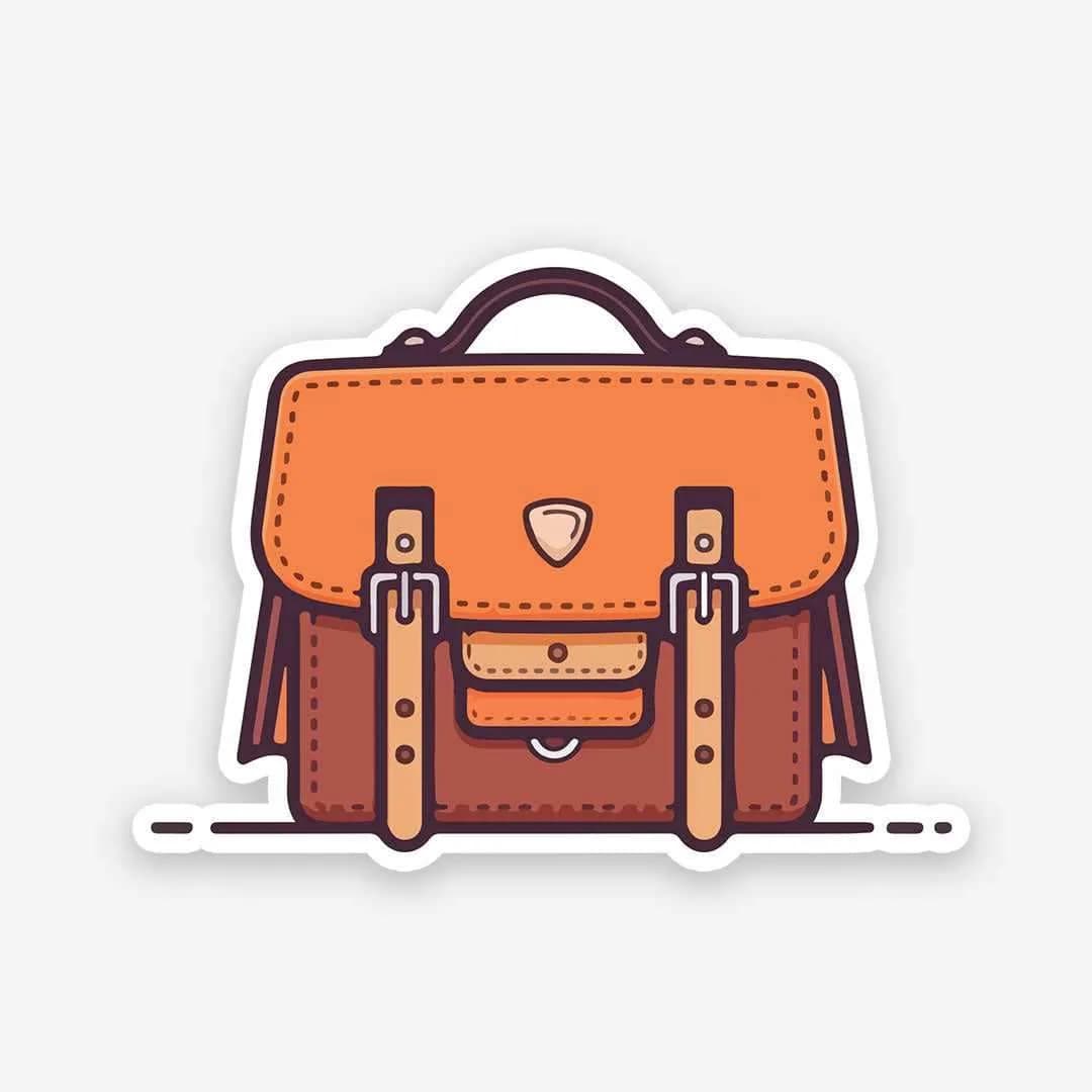 Travel Bag sticker waterproof vinyl decal for laptop, bike, car & bottle
