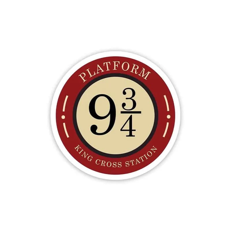 Platform Nine and Three-Quarters Sticker